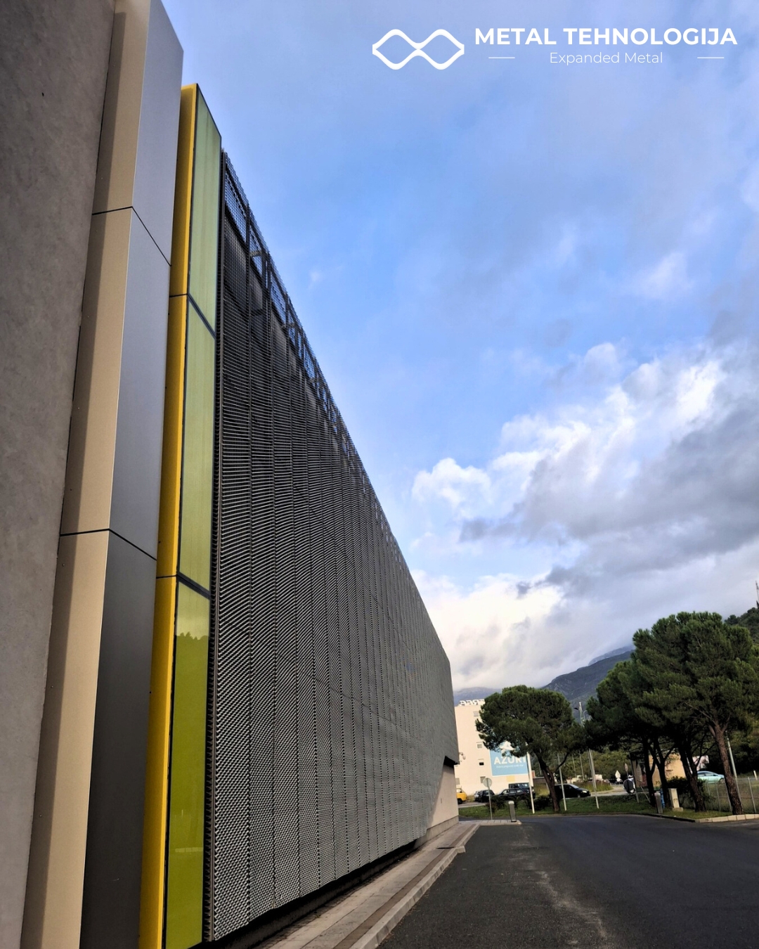 Modern shopping center in Mostar with Skyline architectural metal cladding