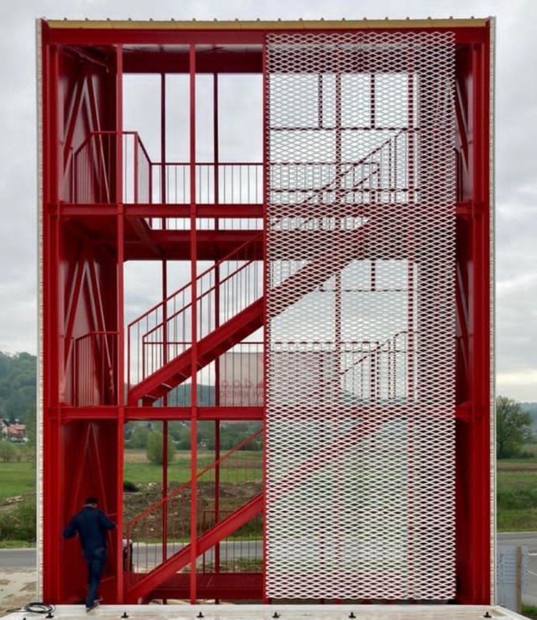 Architectural metal facade using Broadway XL expanded metal mesh in Croatia